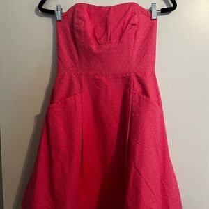 Pink Lilly Pulitzer Strapless A-Line dress